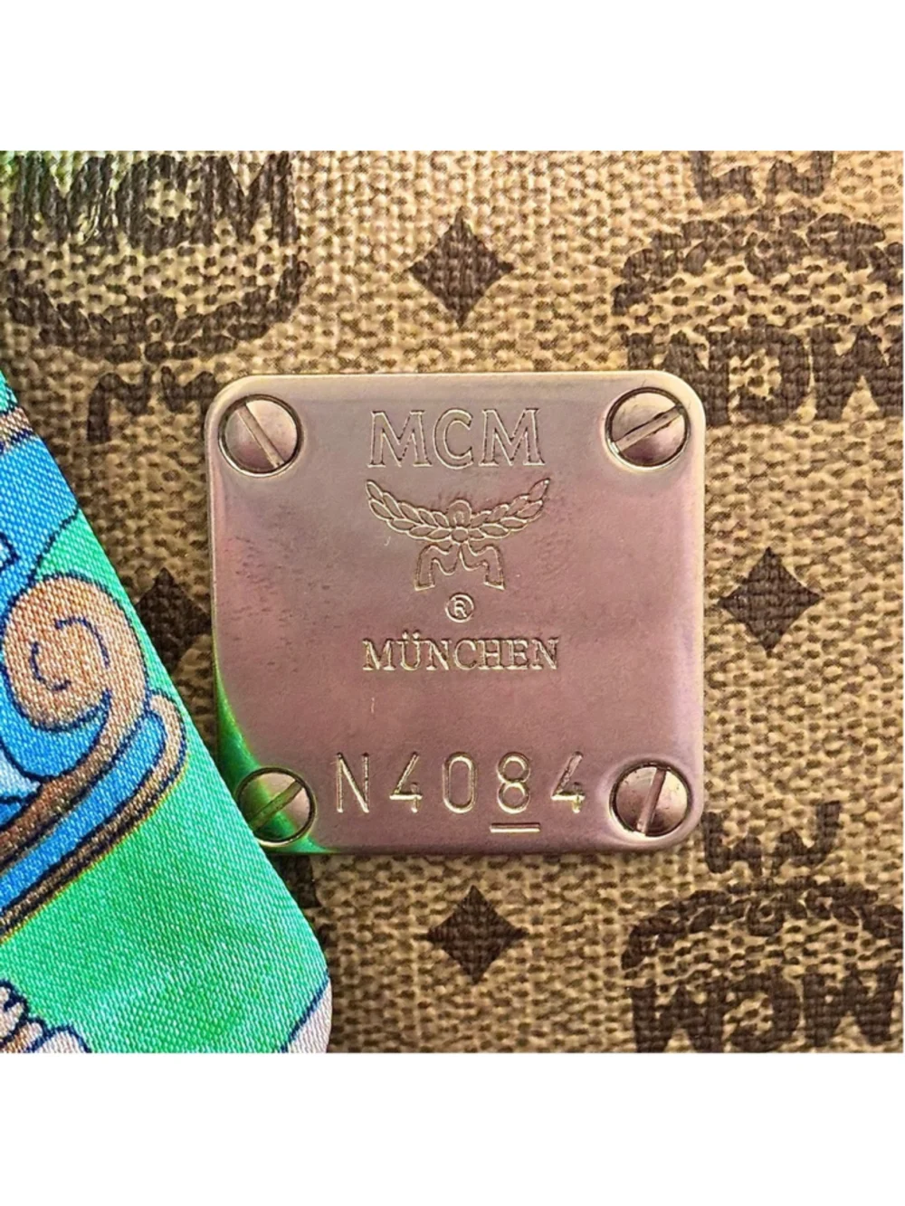 MCM boston leather